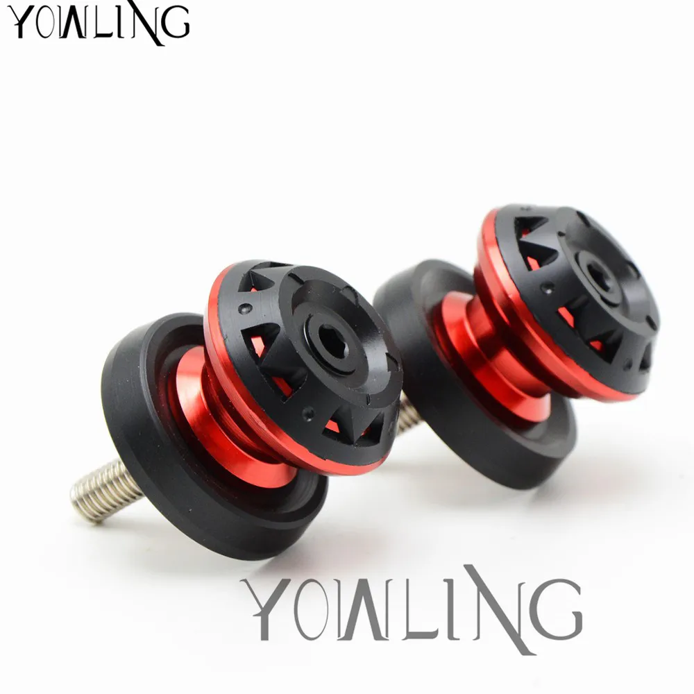 2 Pieces Universal 8mm Aluminum Swingarm Spools Sliders for Honda CBR 600 900 1000RR CBR600F For Kawasaki Suzuki GSR 650 750 | Автомобили