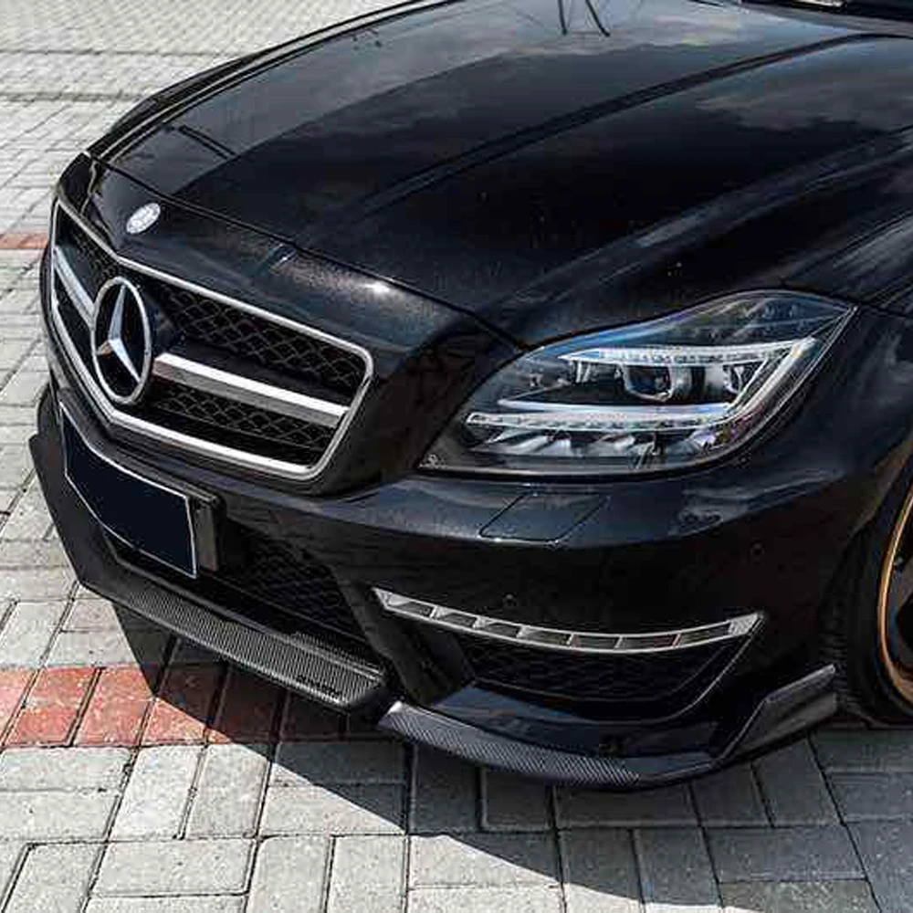 W218 AMG стиль Renntech FRP передний корпус комплект бампер со сплиттером для Mearcedes Benz CLS350