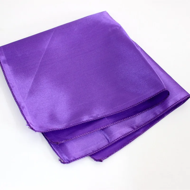 Purple 100 шт 30*30 см атласные салфетки банкетный стол обеденные салфетки платки карманные для дома, вечерние, свадебные украшения стола - Цвет: Purple