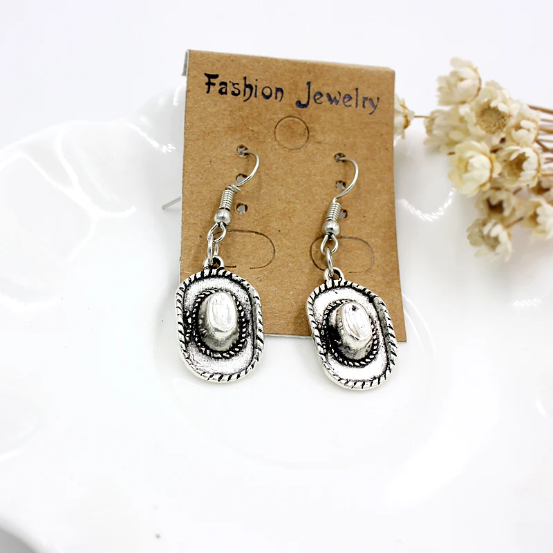 Женские винтажные серьги-подвески Tibets Серьги серебряного цвета в готическом