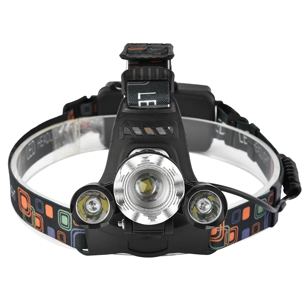 

Jiguoor Bicycle Bike Camping Light 1200 Lumens T6+2 XPE Led Bicycle Headlight Infinite Zoom Waterproof Sports Headlamp 4 Modes