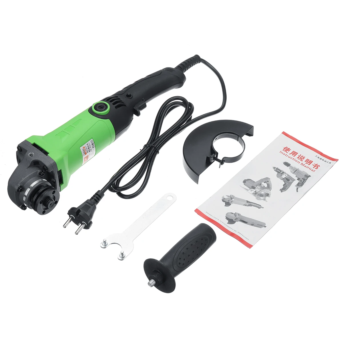 220V ЕС вилка электрическая угловая шлифовальная машина 1350/980W 115/100 мм регулируемый Скорость металлорежущий инструмент 360 Вращение Регулируемый Анти-скольжения