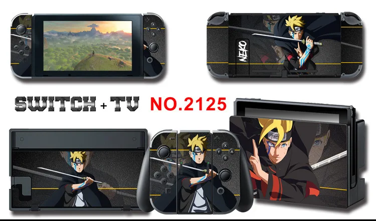 Для nintendo Switch Pain sticker консоль Dock Joy Con полное покрытие цветной бумажной кожи Закаленное стекло протектор экрана от 2000-2305