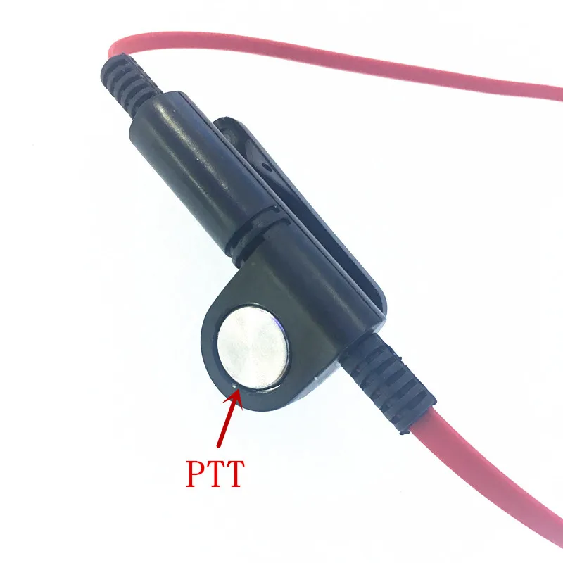 Красный Модный Лапши стиль наушники Fone de ouvido к разъем для KENWOOD Baofeng BF888s UV5R UV82 Wouxun TYT