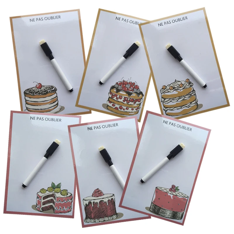Серия тортов компактная сухая стираемая гибкая магнитная доска на холодильник