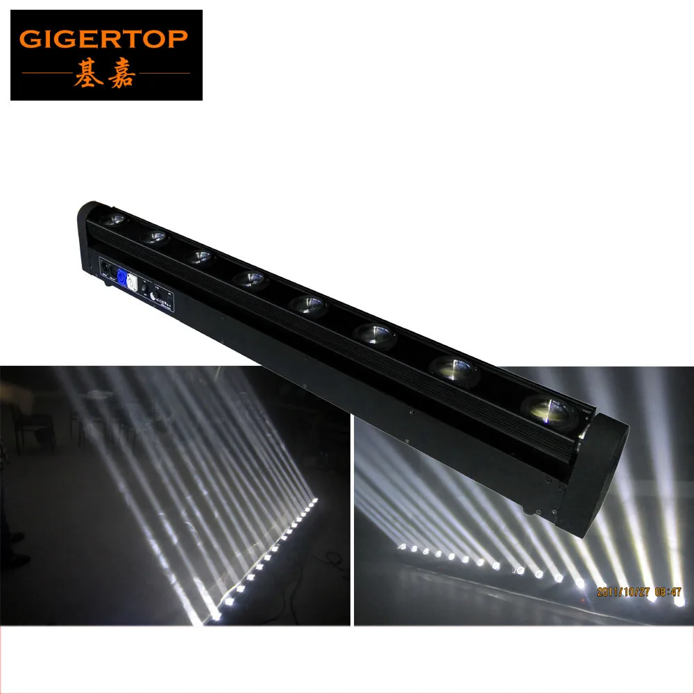Высокое качество TP-E09 8x10 Вт белый Цвет Cree 4IN1 Led Pro луч света прокладки, белый адвокатского сословия СИД прожектор для сцены DMX512 5/14CH 90 V-240 V