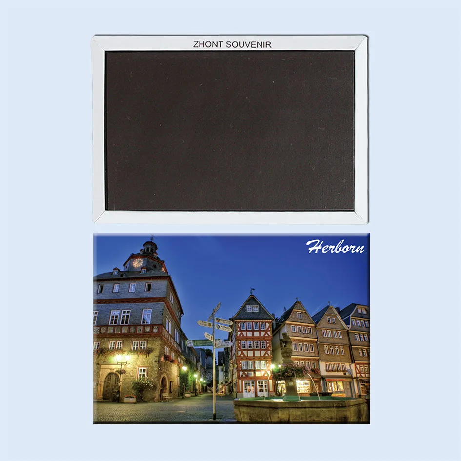 Herborn Market place_германия магниты на холодильник 22097 качественные сувениры для