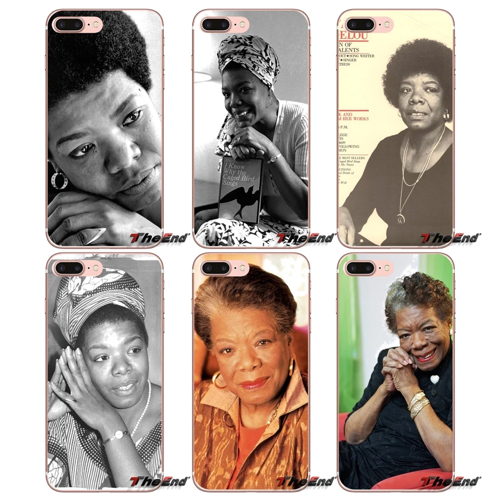 Для Samsung Galaxy S2 S3 S4 S5 MINI S6 S7 edge S8 S9 Plus Note 2 3 4 5 8 Coque Fundas Maya Angelou The People's Poet Design