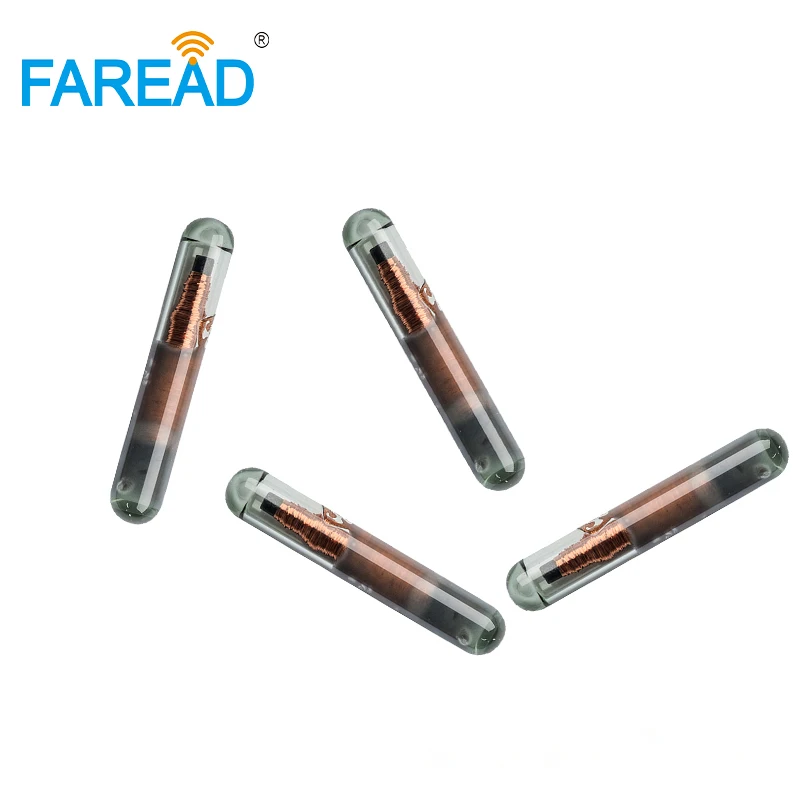 100 шт. Rfid микрочип животное биостекло бирка для крупного рогатого скота овец 1 25*7