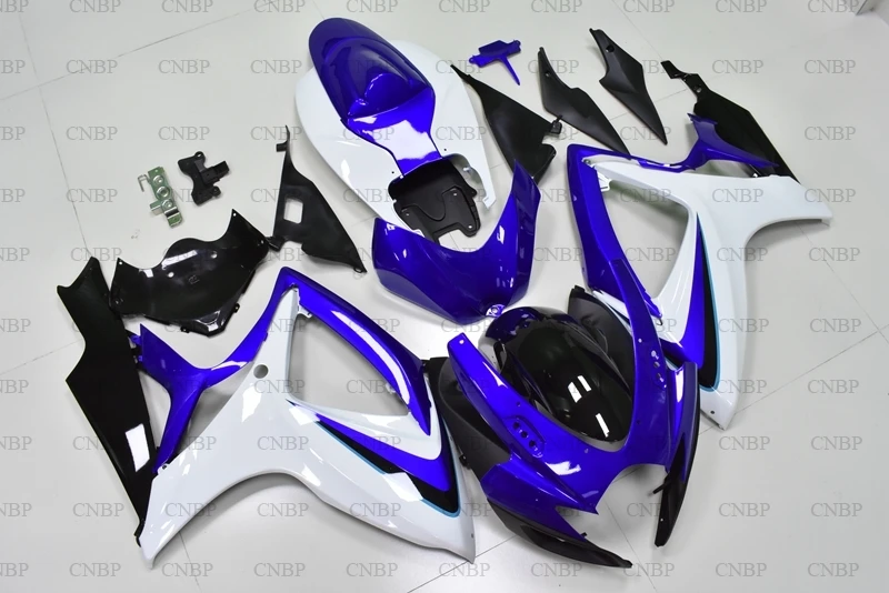 GSX R600 2007 Пластиковые обтекатели GSXR 750 2006 K6 синий белый черный набор для всего тела