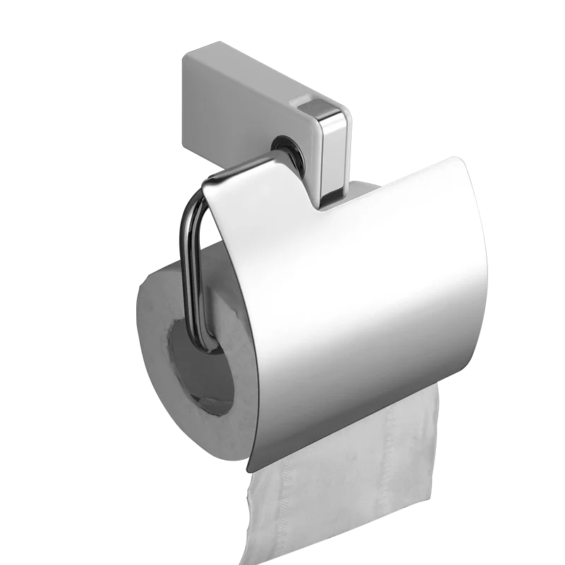 Bathroom toilet stainless steel tissue box roll holder bathroom paper tray creative rack | Обустройство дома