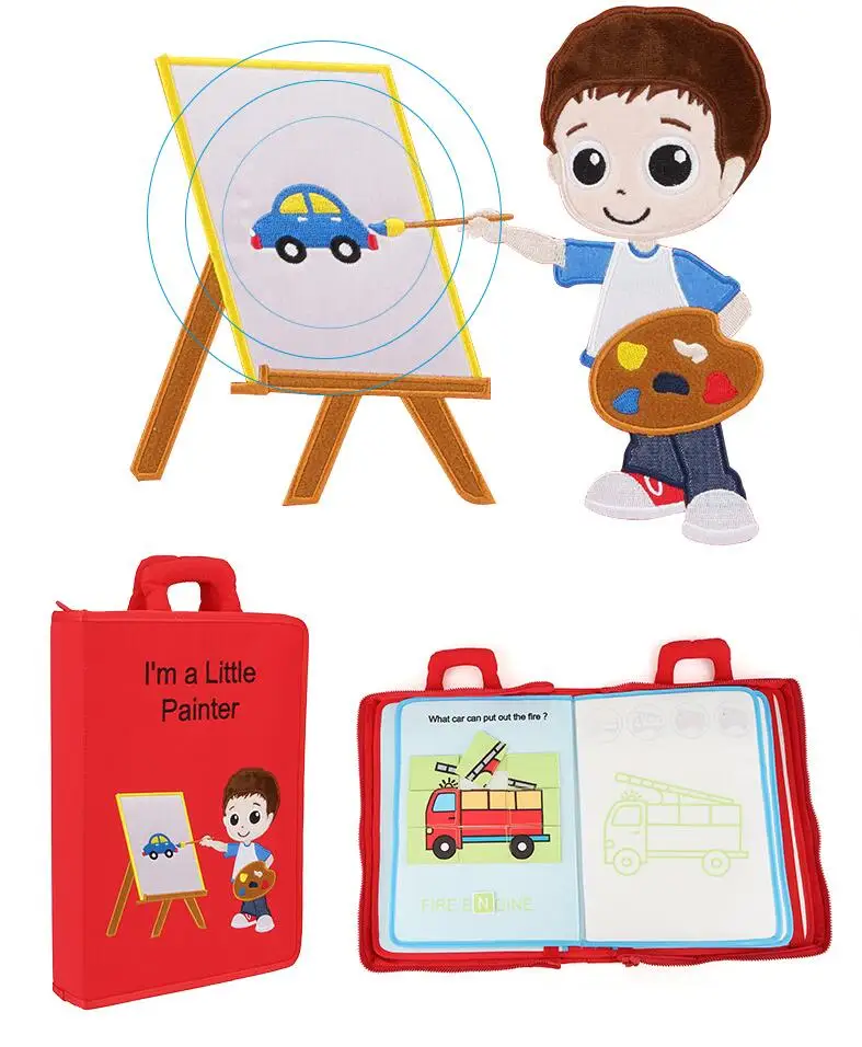 Jollybaby детский Игрушки для раннего развития Тканевые книги Обучающие рабочие