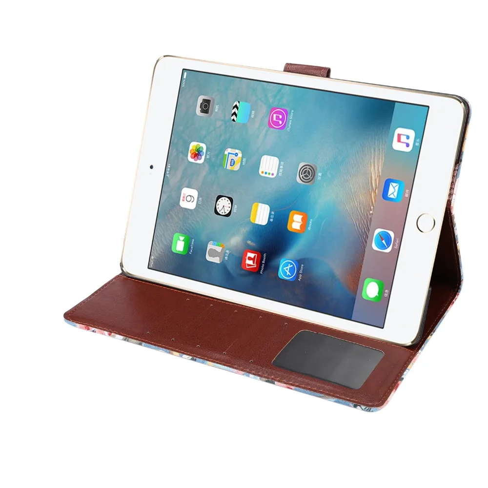 Бренд Dibase Чехол для iPad Air 2 ткань с цветочным рисунком + бумажник из ПК застежкой