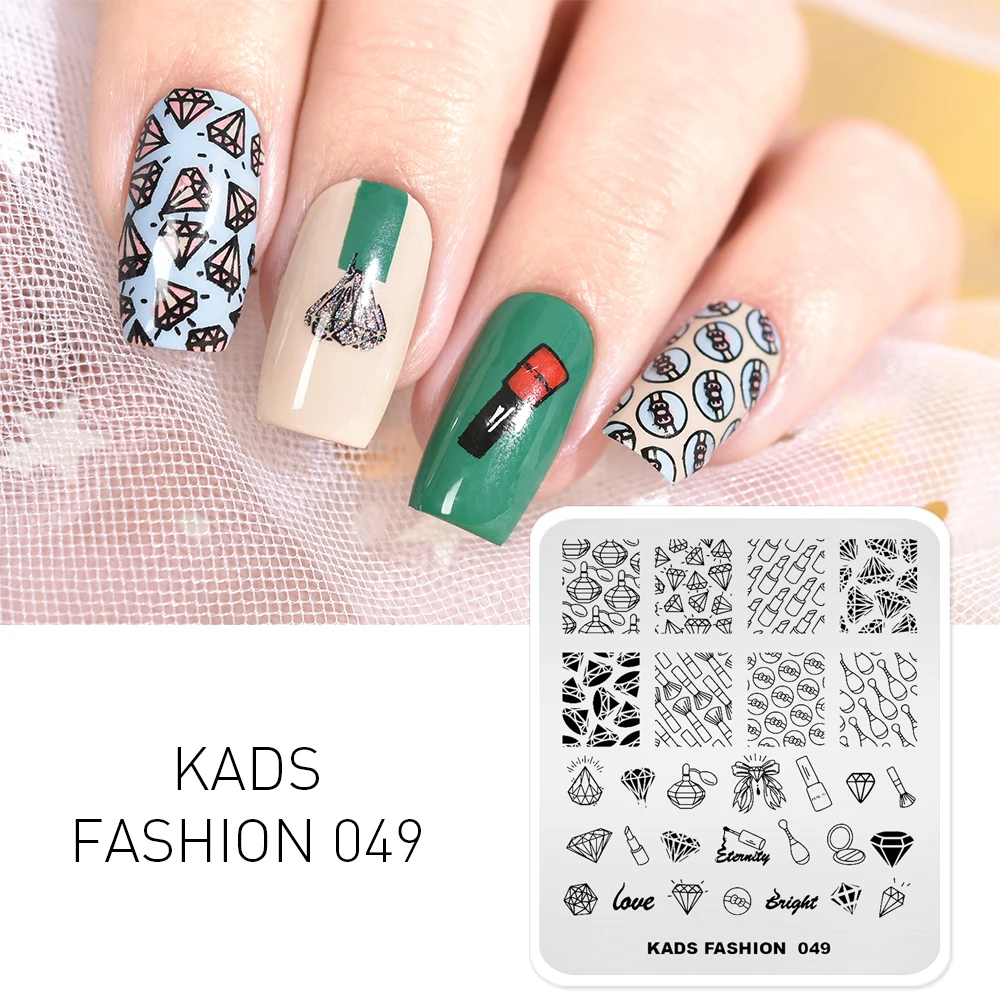 KADS новая мода 049 искусство ногтей искусственный маникюр штамп для
