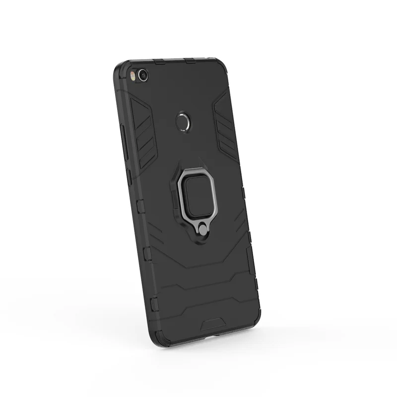 Чехол для Xiaomi Mi Max 3 чехол max 2 мягкий + жесткий противоударный с кольцом держателем