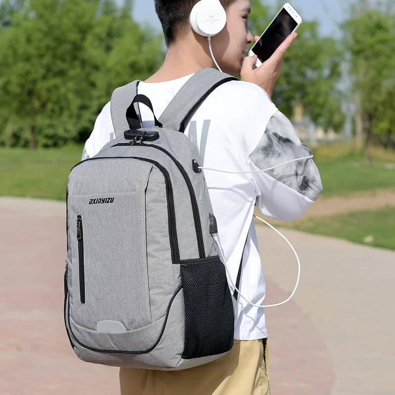 

Anti-theft backpack men school bags Laptop Rucksack Travel Bag Women Large Capacity Business College Student School Shoulder Bag