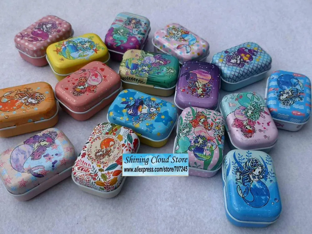 32 шт. (1 коробка)/Лот серия &quotРусалка&quot Мини чехол Железный Олово Карандаш