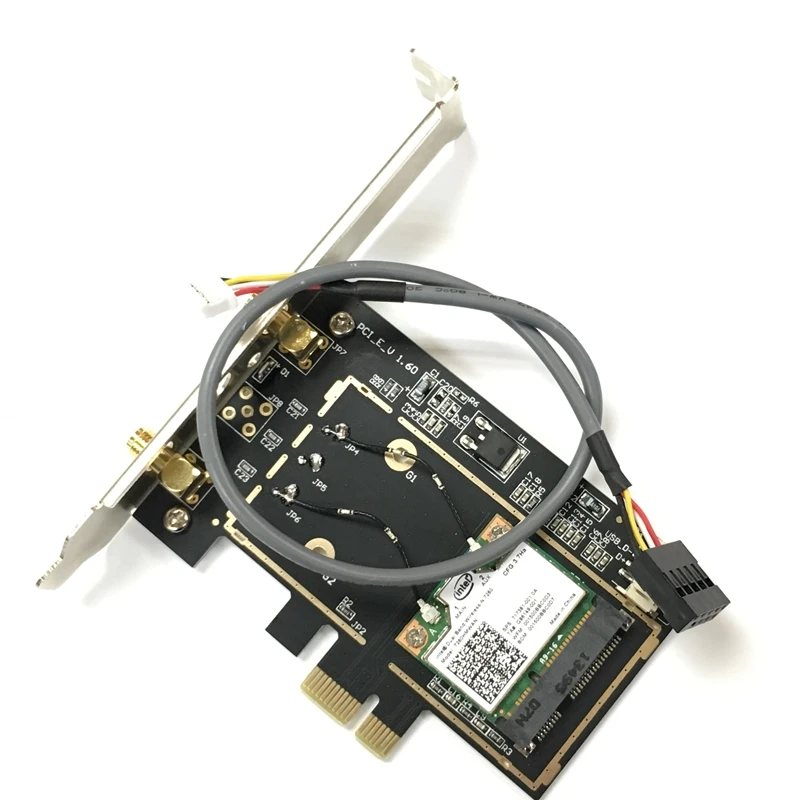6DB антенны Intel Dual Band Wireless AN 7260 7260AN 7260HMWAN 2 4 & 5G 300M BT4.0 PCI E 1X PCIe WiFi беспроводная карта