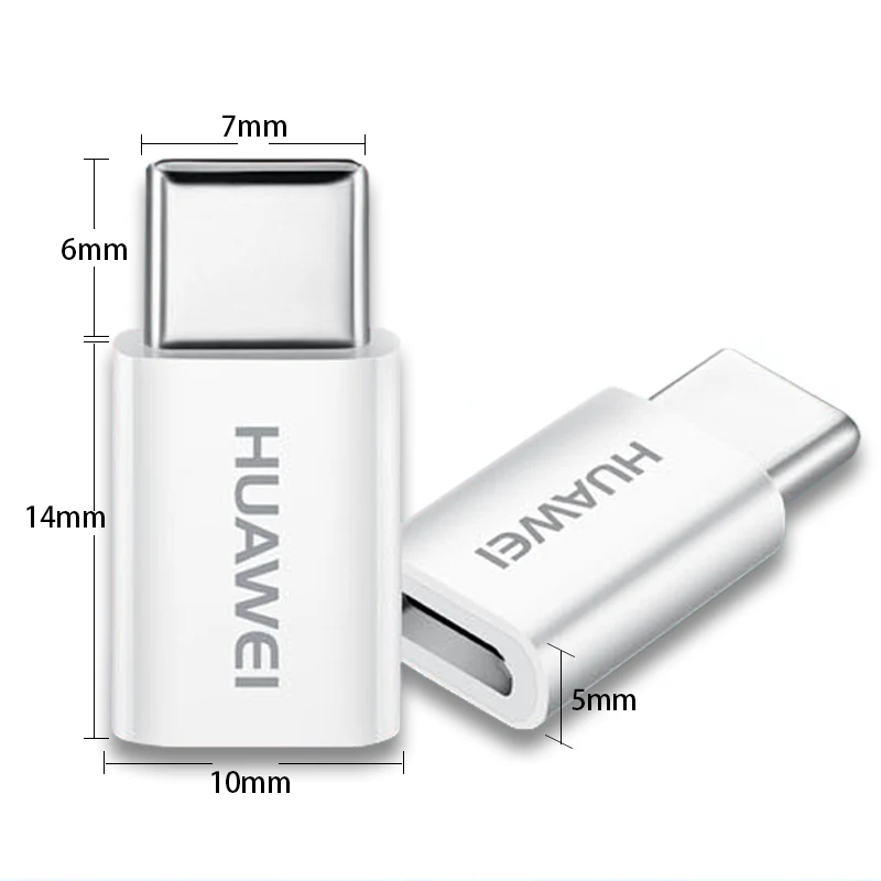 Huawei Micro USB оригинал чтобы Тип C конвертер адаптер Коврики 9 10 P20 Pro P10 рlus Honor note 8 V10 P9