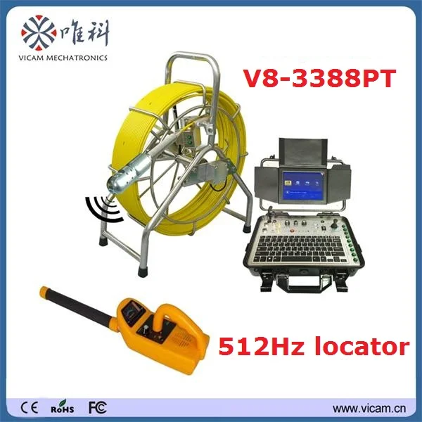 Камера для обследования канализационных труб с 360 градусами и датчиком локатором