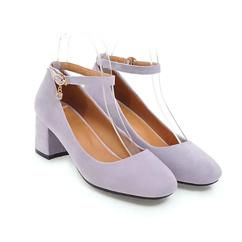FAMSO/большие Size34-43 Новинка 2019 года сезон весна женские туфли-лодочки из флока с