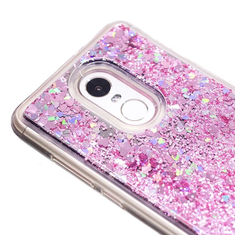 Cases for Redmi 4X 5 Plus Note 4 Quicksand Case Back Cover Bling Liquid mirror Xiaomi |