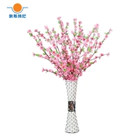 5pcs artificial peach flower bouquets