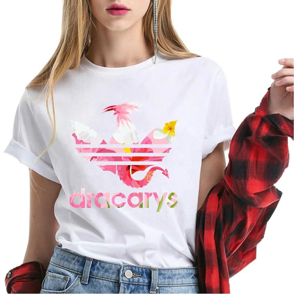 Женская футболка из 100% хлопка koszulki damskieTopy Harajuku khalesi Tumblr женская летняя одежда 2019 |