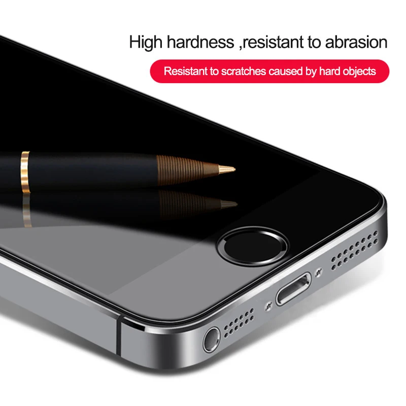 WZH закаленное стекло для iPhone 5 5S на SE защита экрана 9H 2.5D Защитная пленка телефона 4