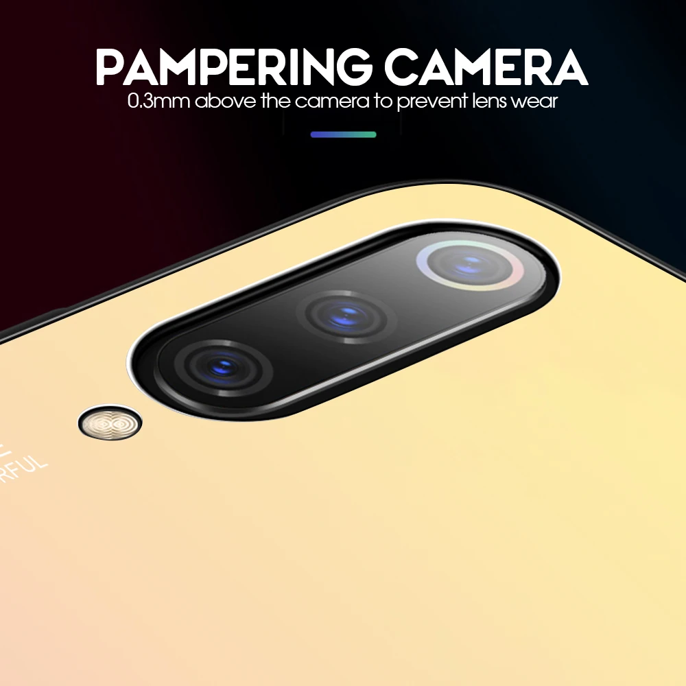 Чехол KEYSION для телефона Xiaomi Mi 9 SE 8 Lite A2 A1 градиентный чехол из закаленного стекла