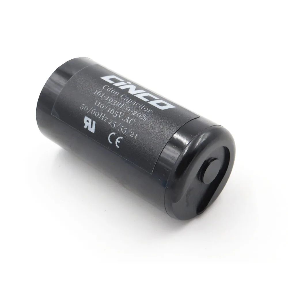 CD60 моторный запускаемый конденсатор 161 193 мкФ 110V 125V 165V mfd uf mf компрессор вентиляции