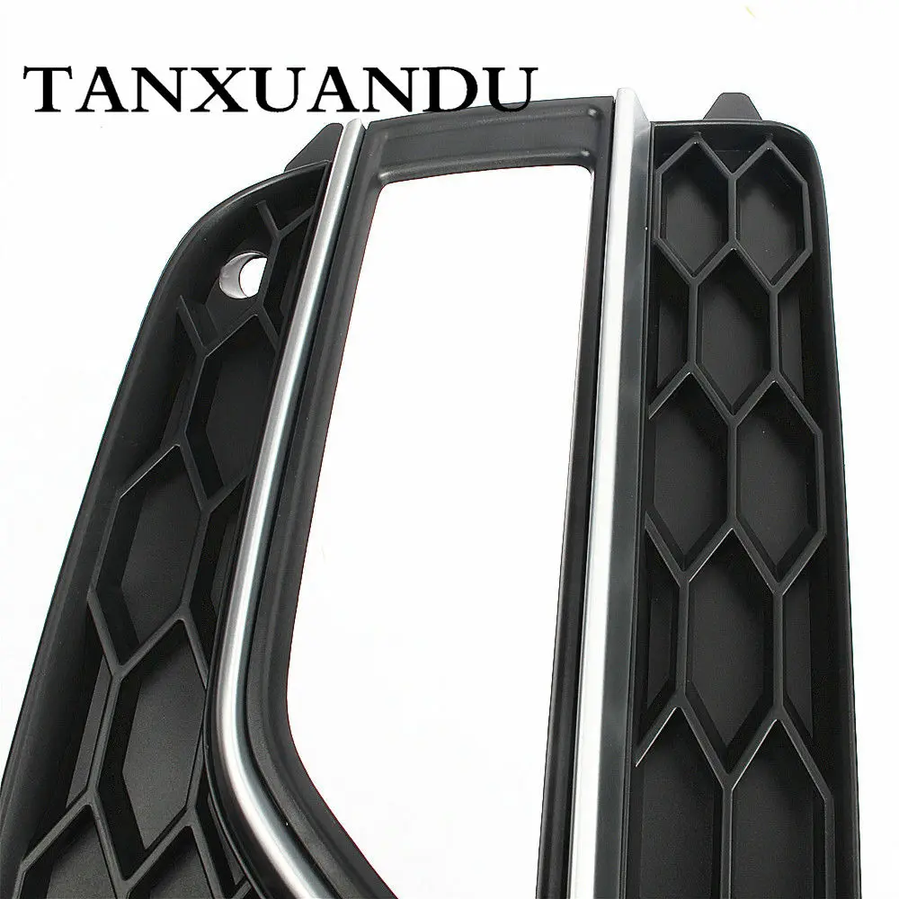 Хромированная накладка переднего бампера нижняя противотуманная фара решетка