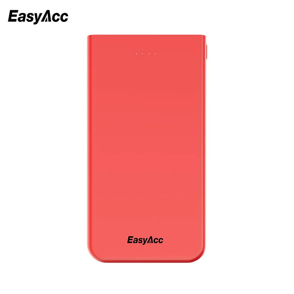 Easyacc внешний аккумулятор, 10000 мА/ч, ультра тонкий внешний аккумулятор, Внешнее зарядное устройство, внешний аккумулятор для iPhone 7, 6, 5, 4, для Xiaomi Mi
