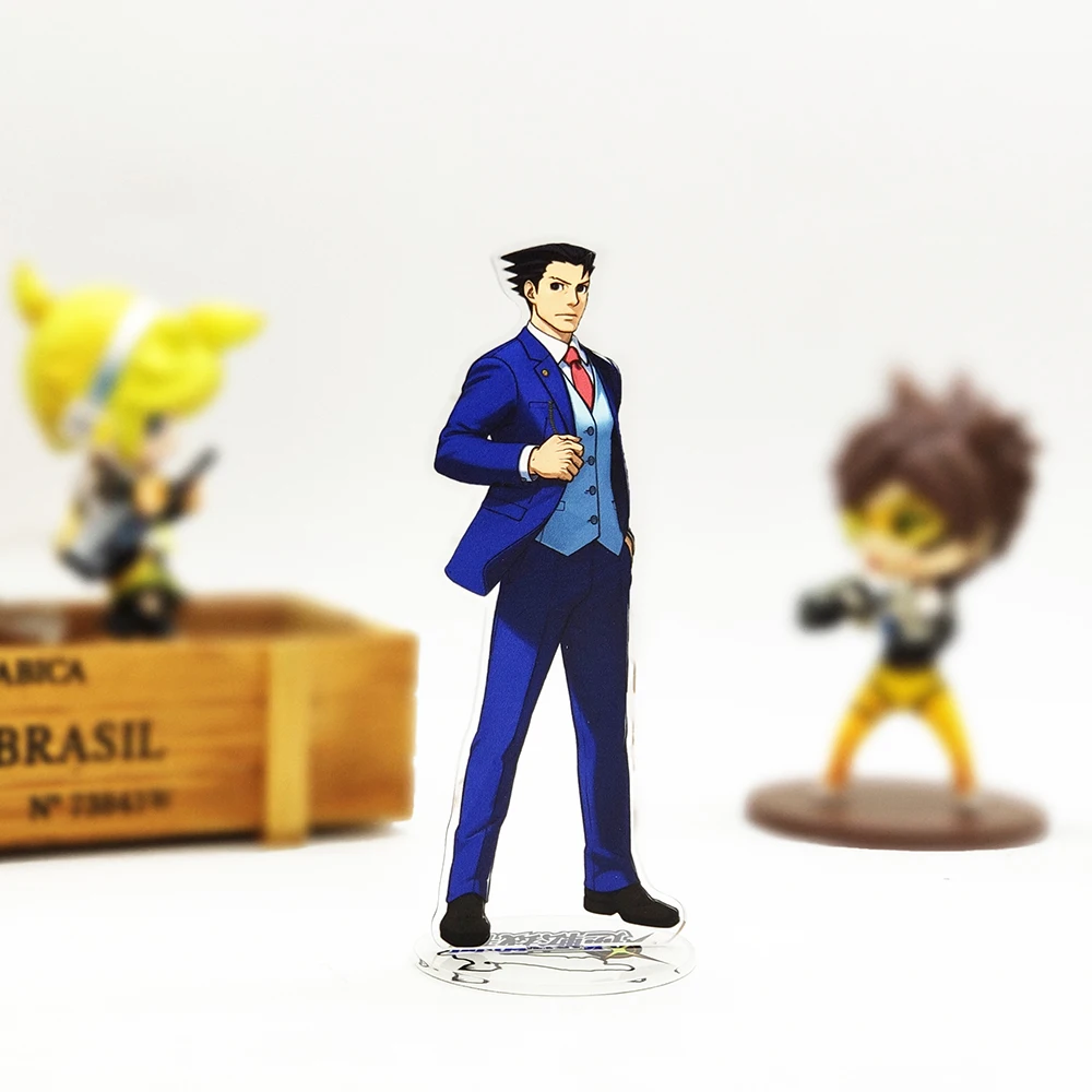 Gyakuten Saiban Феникс Райт Naruhodo рюити фигурка на акриловой подставке модель пластина