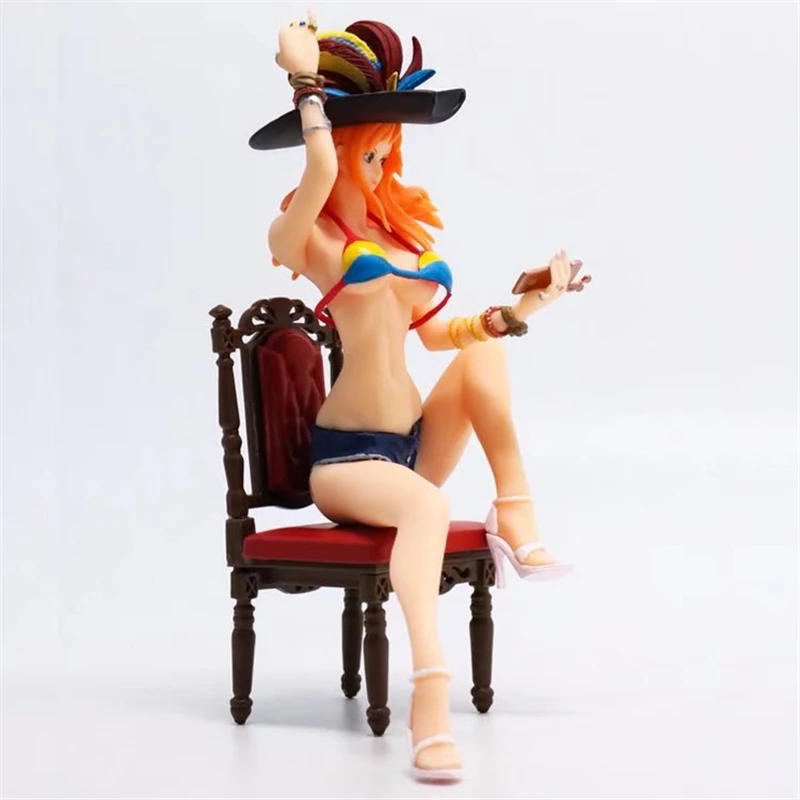 Аниме One Piece флаг алмазный корабль Nami сексуальные ПВХ Фигурки Коллекционная