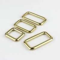 solid brass square ring buckles cast seamless rectangle rings leather craft bag strap buckle garment belt luggage purse diy