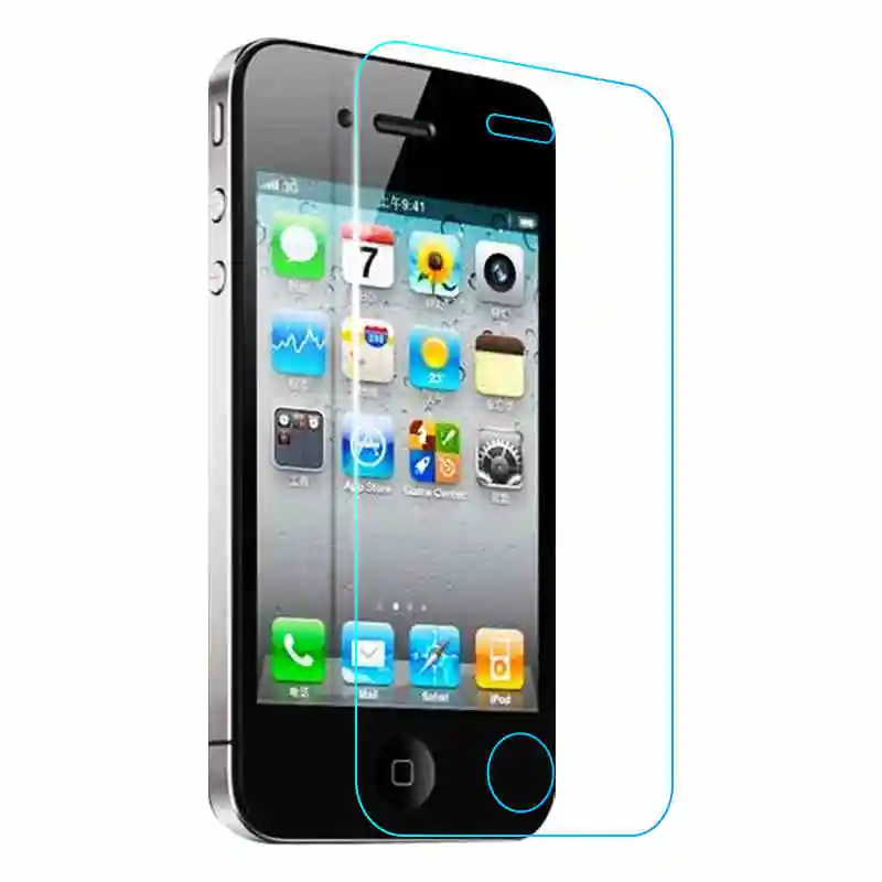 Закаленное стекло премиум класса для iPhone 4 прозрачная Взрывозащищенная защита