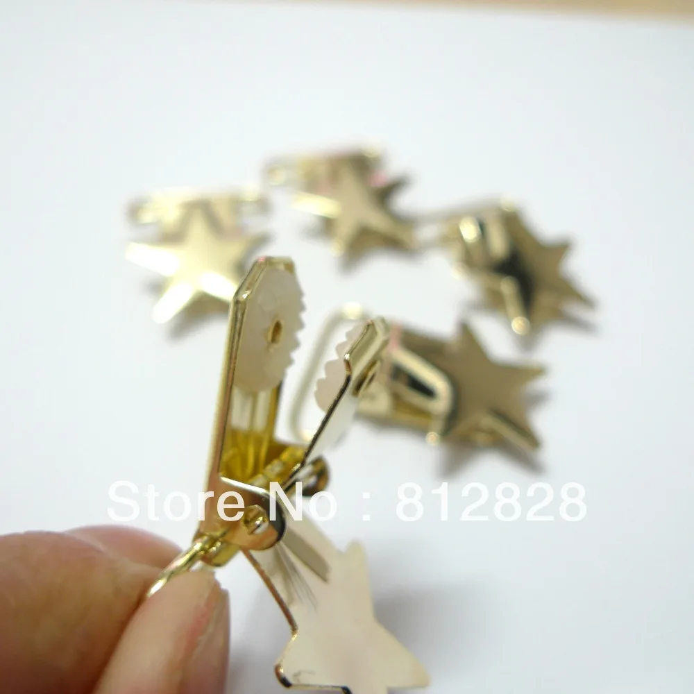 25 шт 1 &quot25 ММ золотого цвета круглая стойка с зажимами|plating|plating gold |