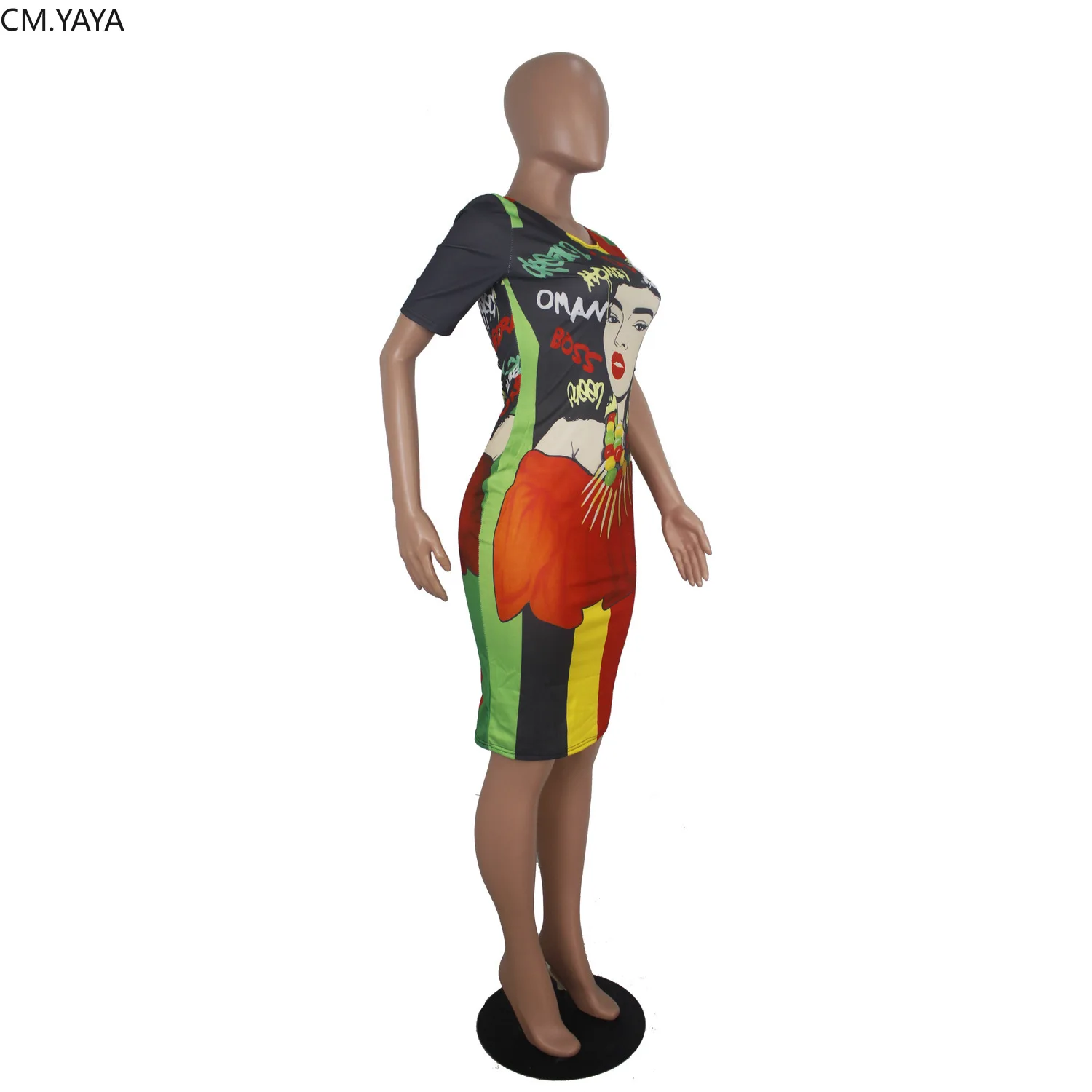 2019 женское летнее платье с надписью круглым вырезом длиной до колена миди