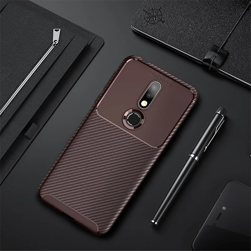 Чехол для Nokia 7 1 с полной защитой Мягкий Силиконовый противоударный чехол