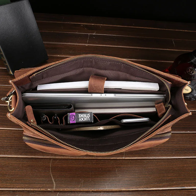 100% натуральная кожа коровья сумка мужская высокого класса crazy horse сумки на плечо