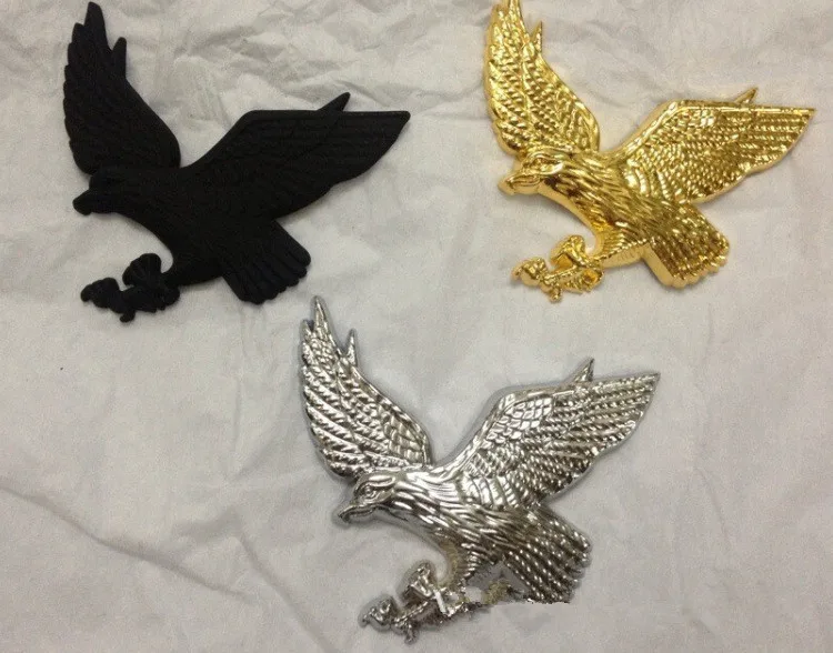 2 шт. металлический качество автомобиля гербовый значок наклейки Летающий орел