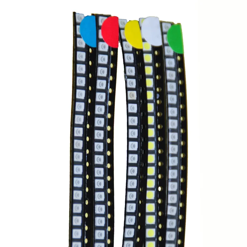 100pcs assorted kit 100 шт. SMD светодиодный Диод Ассорти комплект 3528 1210 RGB желтый красный зеленый белый синий УФ светодиодный 3528 SMD диод 1210 3528 SMD фиолетовый светодиодный Диод - Цвет: 100pcs assorted kit