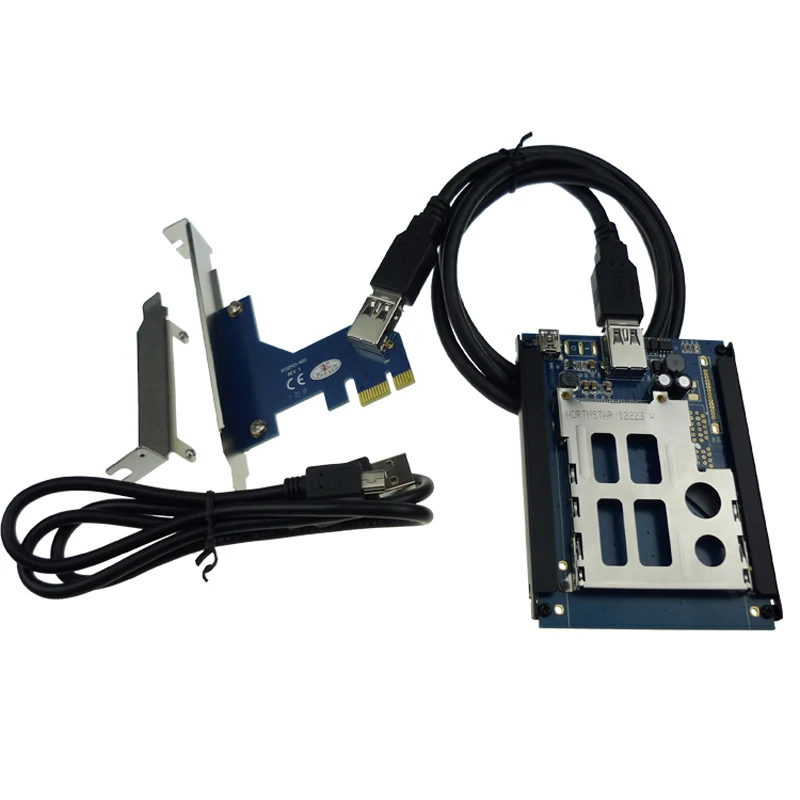 Адаптер PCIe PCI express USB 2,0 To ExpressCard, разъем 34 мм, 54 мм, устройство для считывания карт PCIexpress