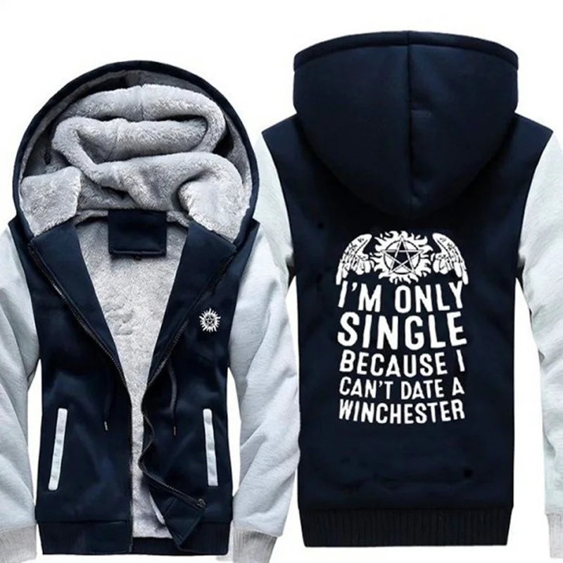 Зимняя сверхъестественная Прямая поставка Зима Осень Женская Мужская толстовка
