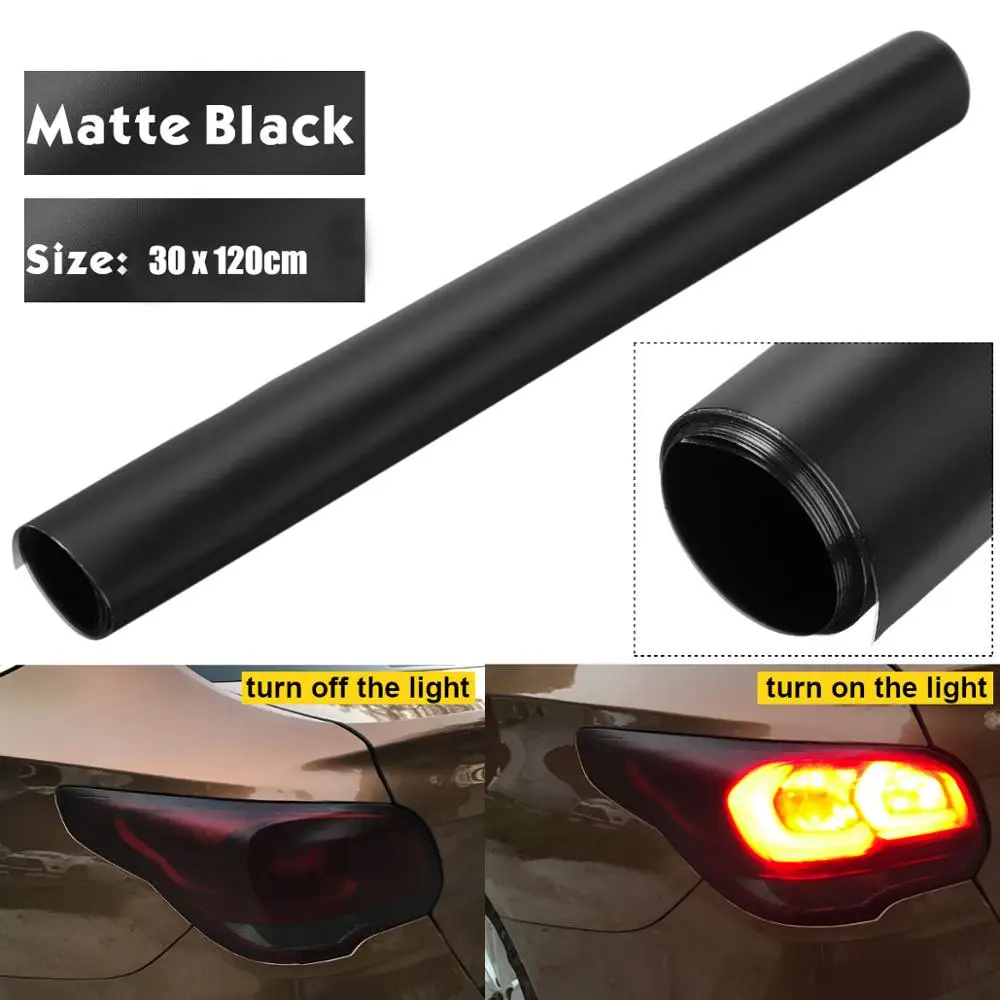 12 &quotx 48&quot матовый черный автомобиль дым Оттенок Винил Туман свет фар задний