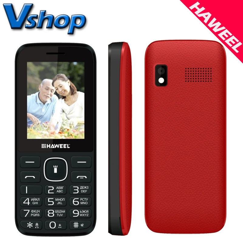 Оригинал Haweel X1 Сотовый Телефон Русская Клавиатура 2.4 дюймов Dual SIM мобильные