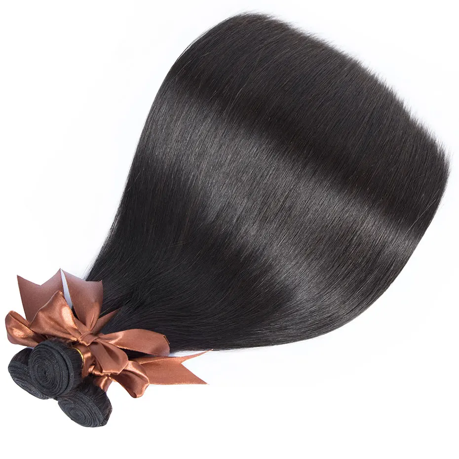 Листок клевера человеческие волосы Weave пучки волос Remy с для наращивания