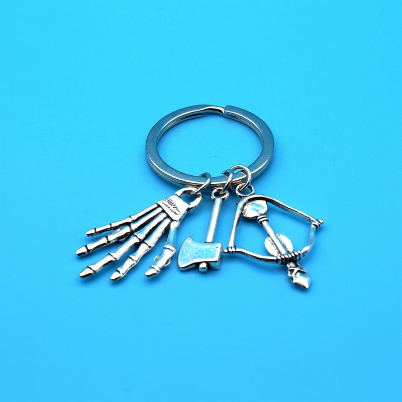 Round The Walking Dead Cudgel &amp Letter keychain Pendant Fashion Jewelry | Украшения и аксессуары