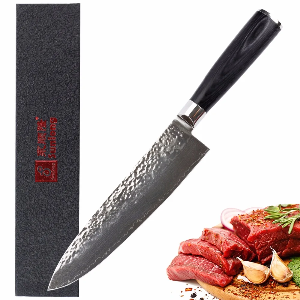 8 дюймов нож шеф повара 67 слоев японский дамасский стальной Gyuto старшего